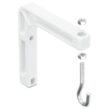 Quartet Wall Mount for Projection Screen, 6.75w x 1.25d x 7.5h, White, PK2, 2PK AW6Q